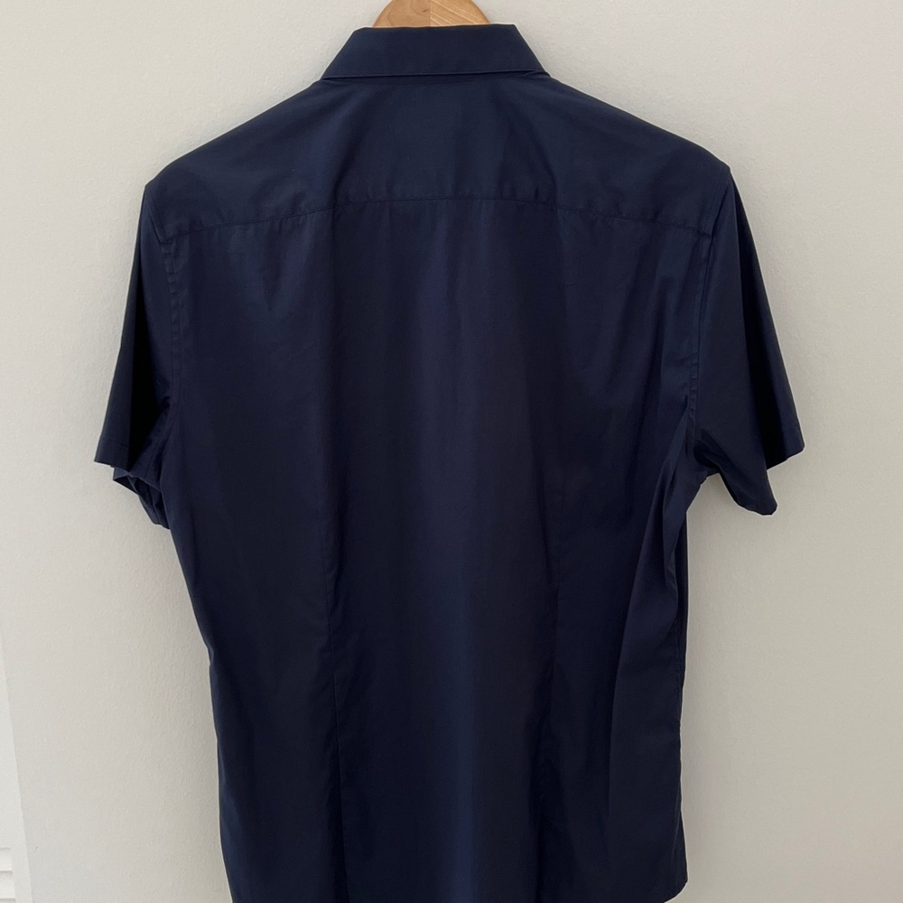 Theory Men's Dark Blue Casual Shirt - Picture 2 of 2